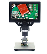 Цифровий мікроскоп з екраном на штативі (1-1200X, 7 дюймів, 12MP) WALCOM G1200