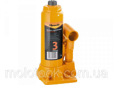 SPARTA Домкрат гидравлический бутылочный, 3т, h подъема 180-340 мм