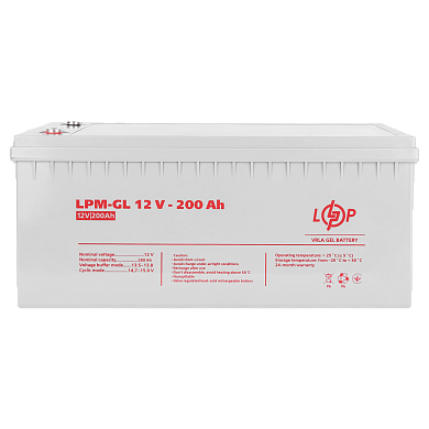 Аккумулятор гелевый LogicPower LPM-GL 12V - 200 Ah