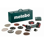 Угловая шлифовальная машина Metabo W 18 LTX 125 INOX 18В + чемодан