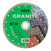 Круг алмазний вiдрiзний PDTools GRANITE 1A1R 230 для ручного інструменту