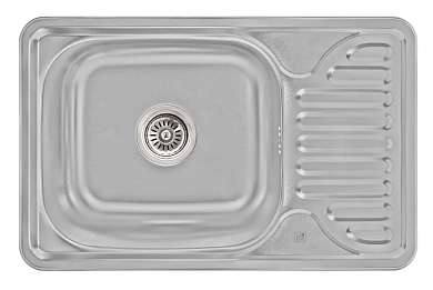 Кухонная мойка Lidz 6642 0,8 мм Micro Decor (LIDZ664208MICDEC)