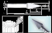Проминструмент M 10х20х6х65 d ВК8 Борфреза конические с заостренным концом