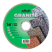 Круг алмазний вiдрiзний PDTools GRANITE 1A1R 350*60 для стаціонарного обладнання