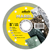 Круг алмазный отрезной PDTools MARBLE 1A1R 125 для ручного инструмента