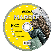 Круг алмазний вiдрiзний PDTools MARBLE 1A1R 230 для ручного інструменту
