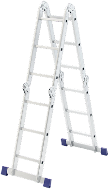Лестница шарнирная алюминиевая Сибртех 4х3