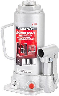 MTX MASTER Домкрат гидравлический бутылочный, 10 т, h подъема 230–460 мм