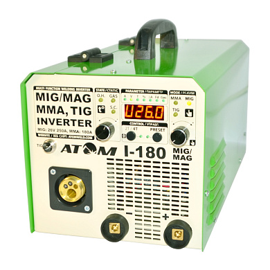 Сварочный инверторный полуавтомат Атом I-180 MIG/MAG