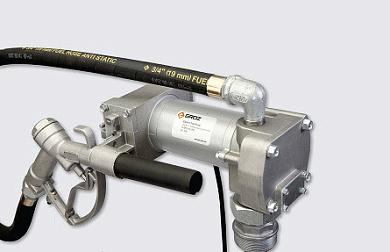 Электрический насос для перекачки топлива - 12 В., 57 л / мин. c шлангом 12'x3/4 '' GROZ 44040 FPM-12.