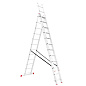 Лестница алюминиевая 3-х секционная универсальная раскладная INTERTOOL LT-0312
