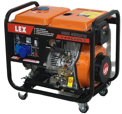 Дизельный генератор LEX LXDG6065 (6.5 кВт, с AVR, 230V)