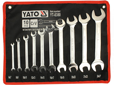 Набор ключей рожковых Yato YT-0380